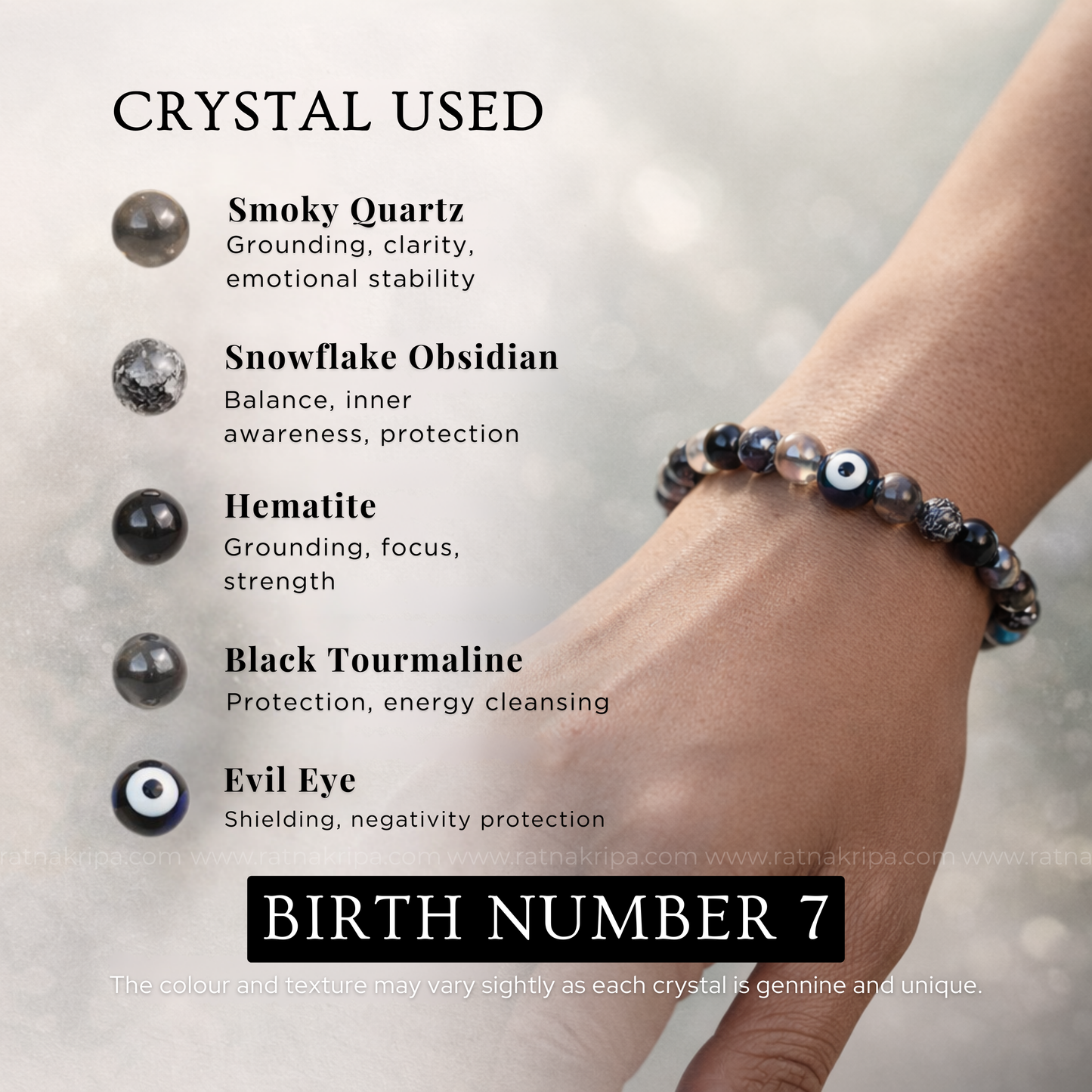 Birth Number 7 Bracelet