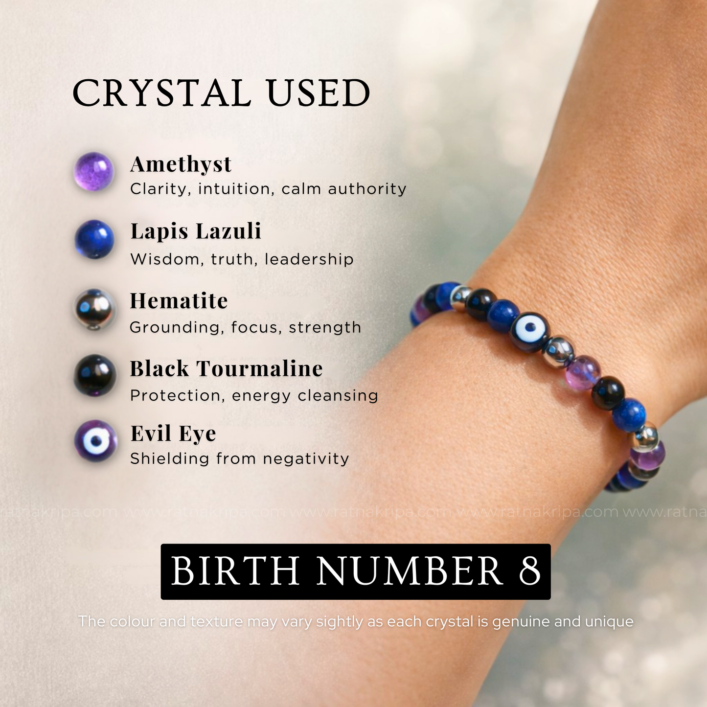 Birth Number 8 Bracelet