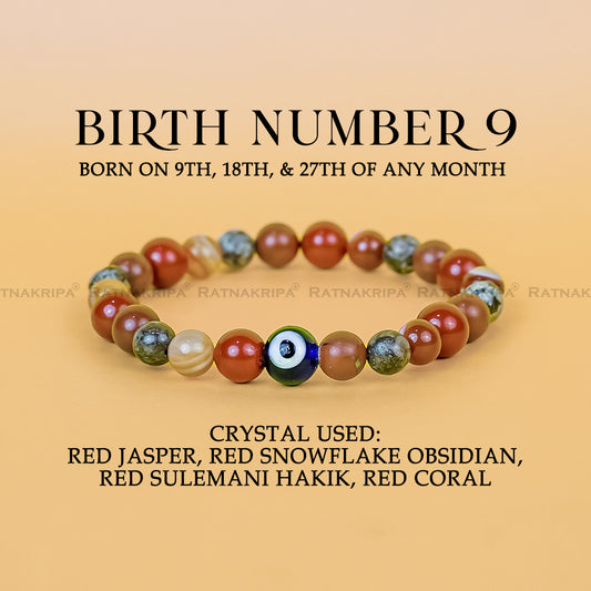 Birth Number 9 Bracelet