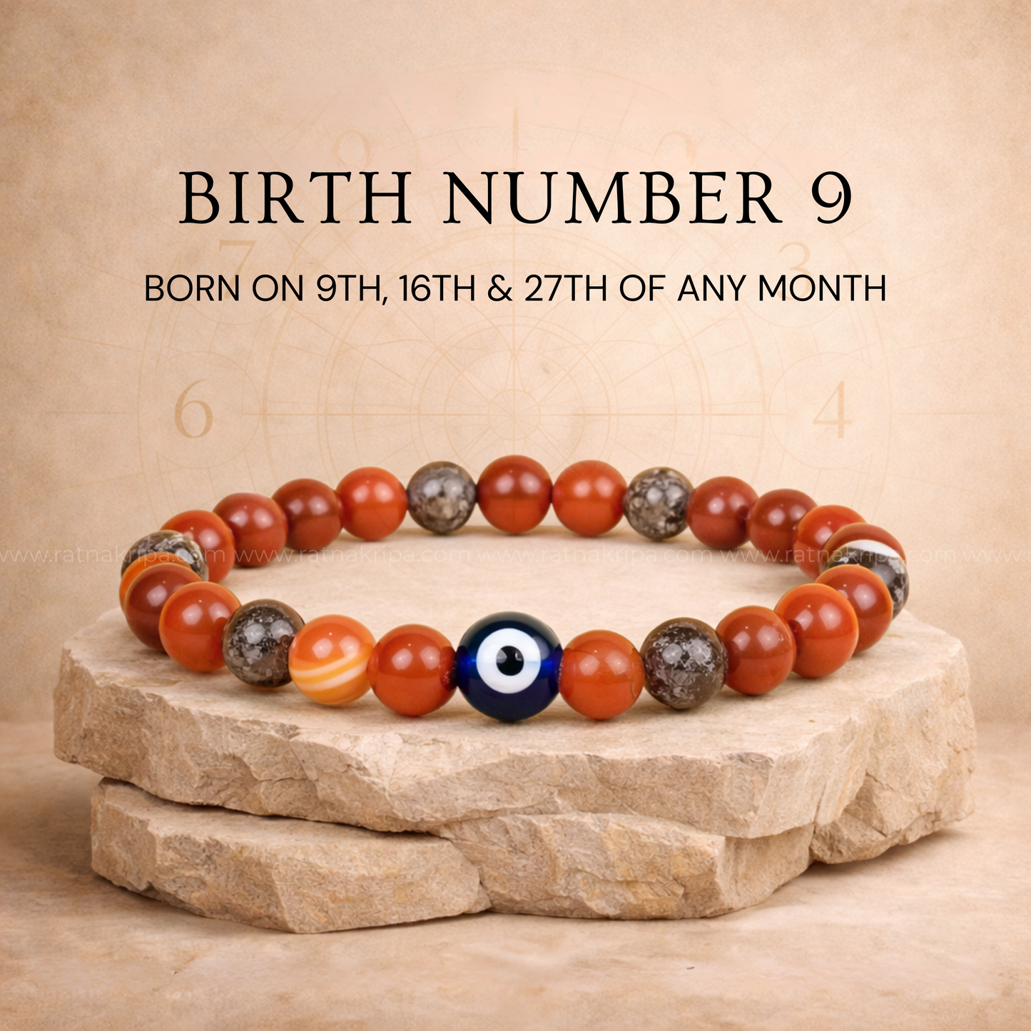 Birth Number 9 Bracelet