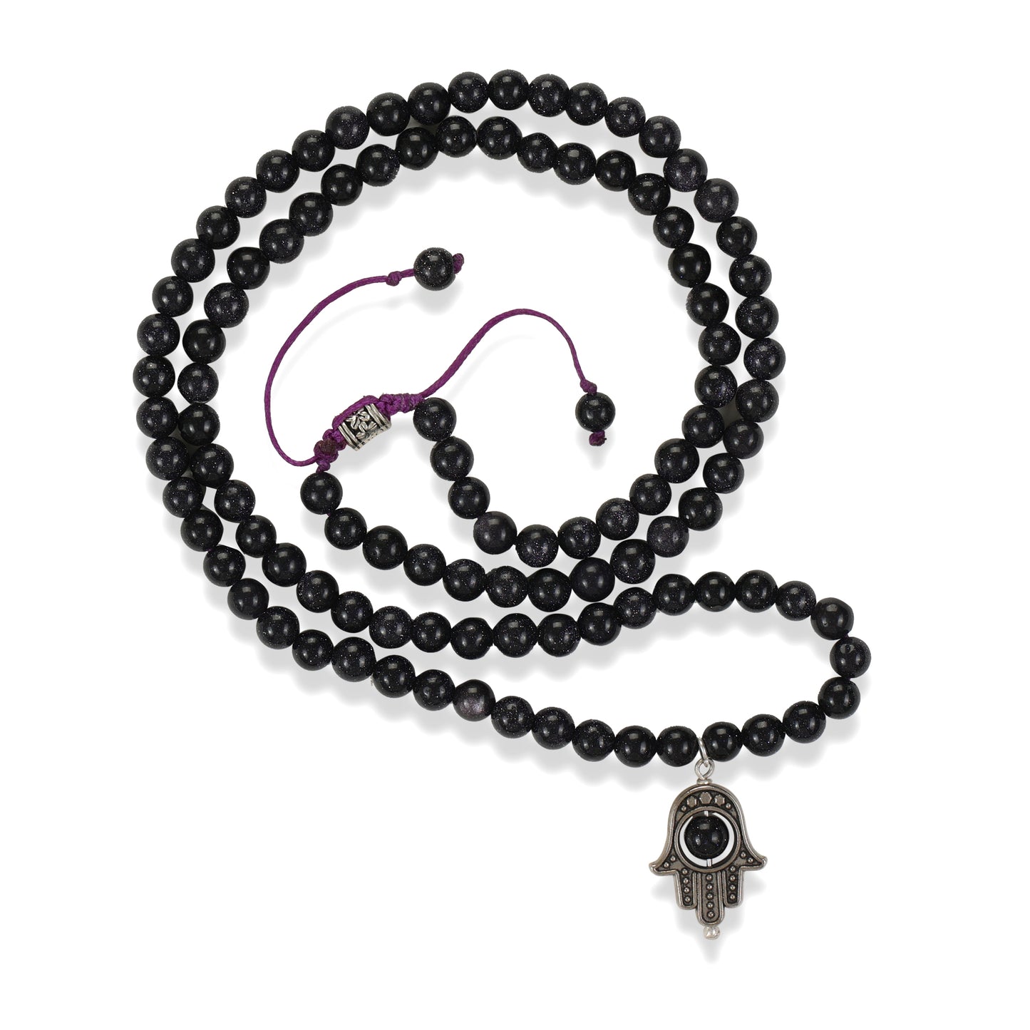 Black Tourmaline 108 Beads Mala -  Protects against Electromagnetic Radiation