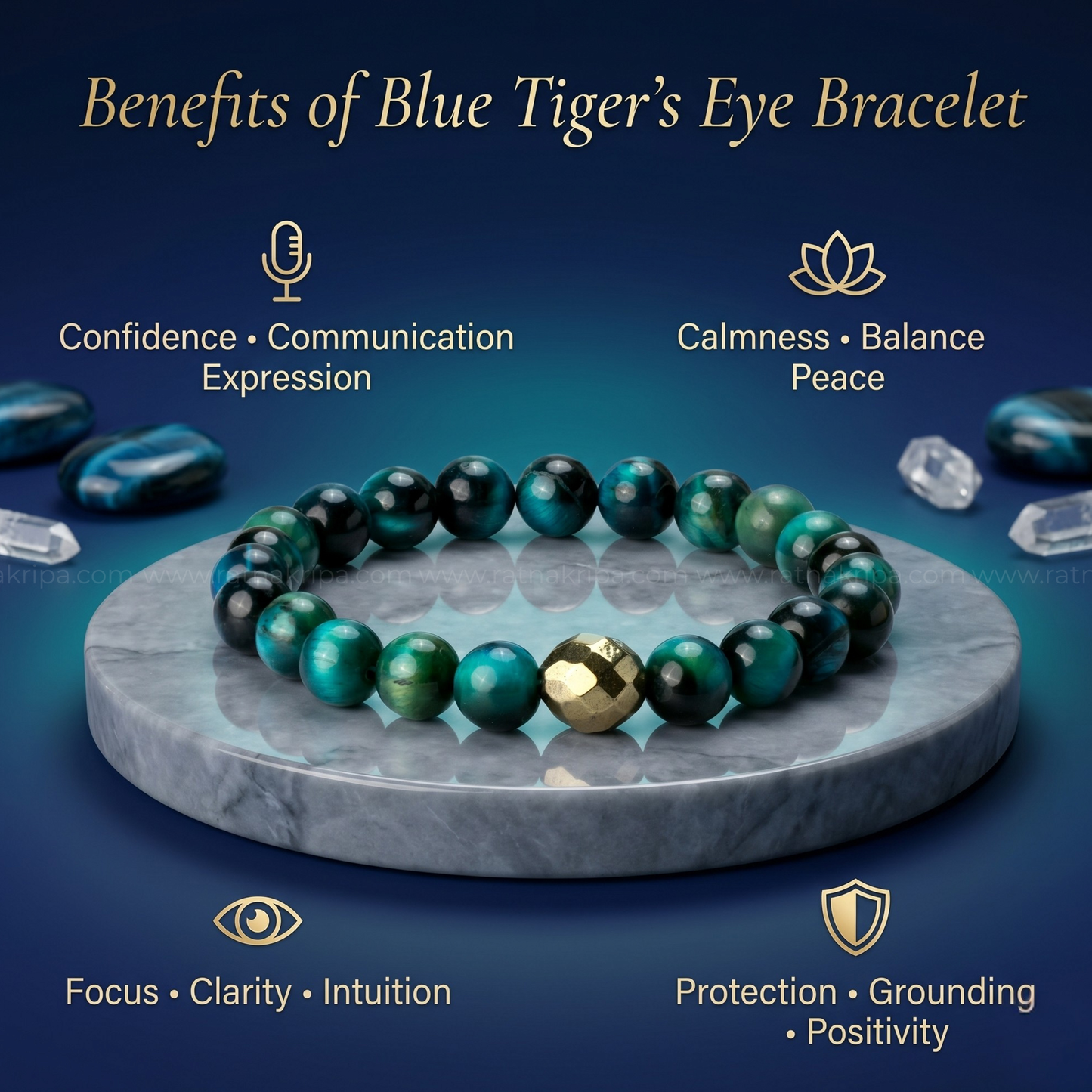 Blue Tiger's Eye Bracelet