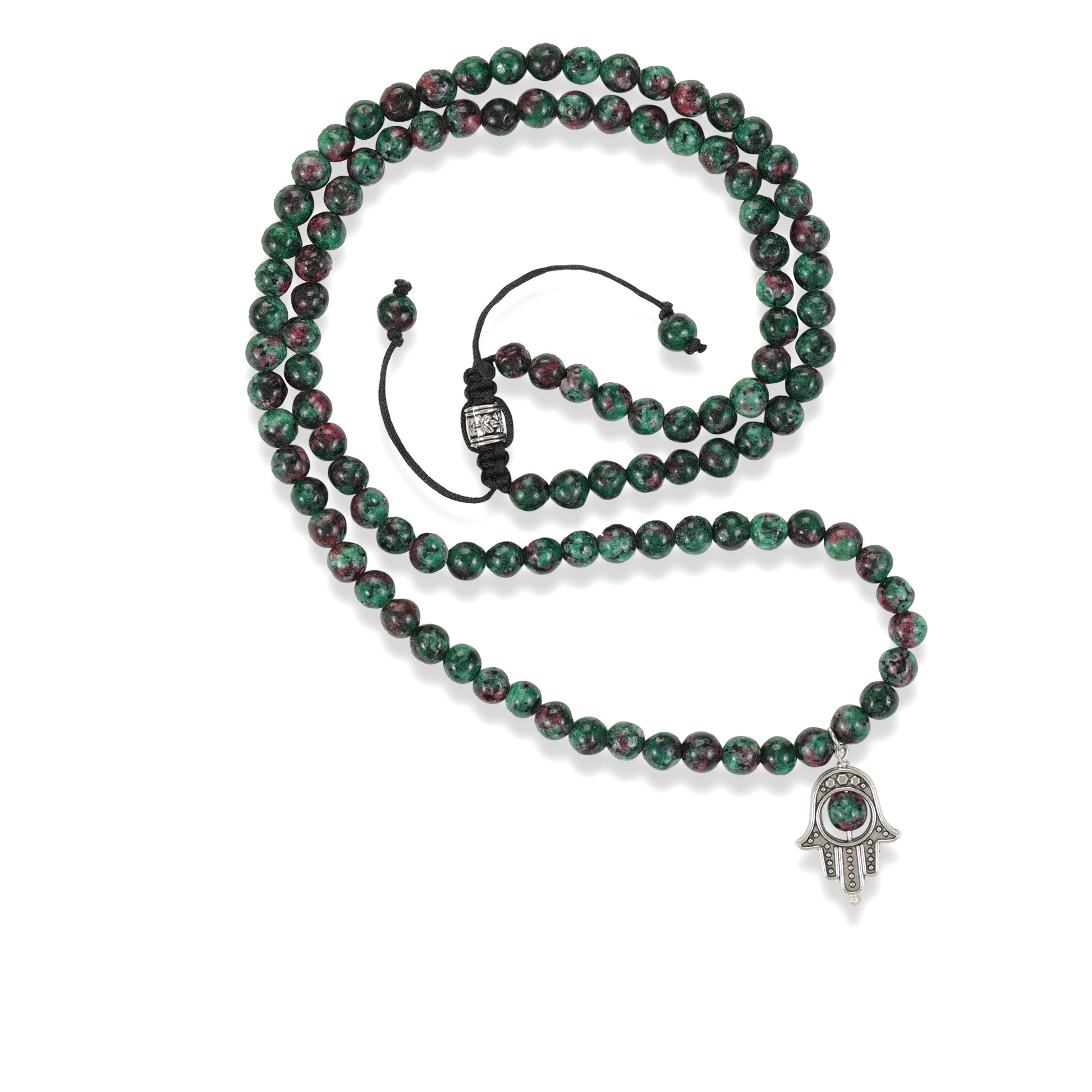 Ruby Zoisite Mala 108 beads