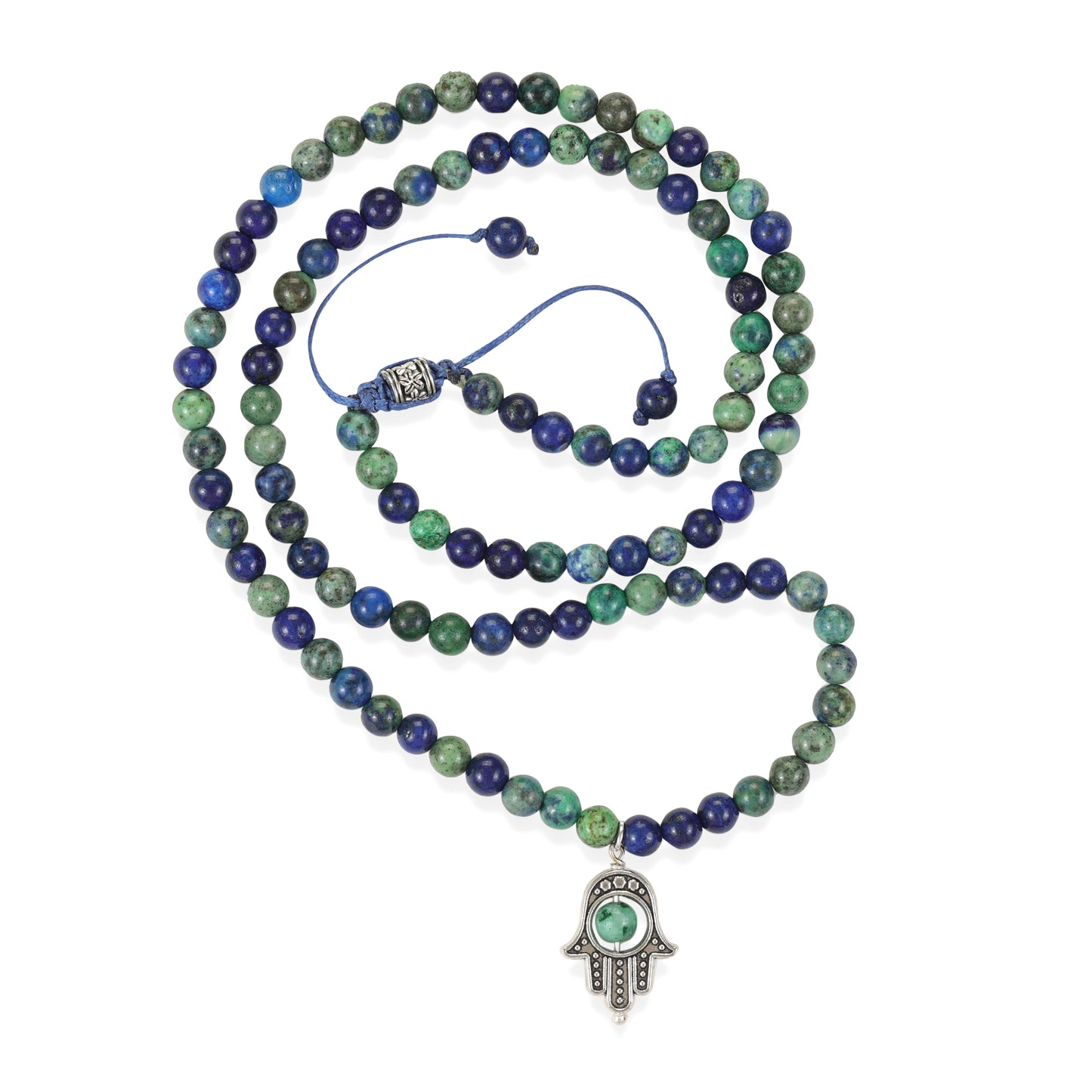 Chrysocolla 108 Beads Mala - Stone for Cleansing