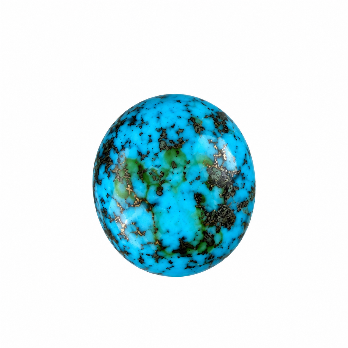 Iranian Firoza Turquoise – Blue with Pyrite Matrix – 46.28 Ratti