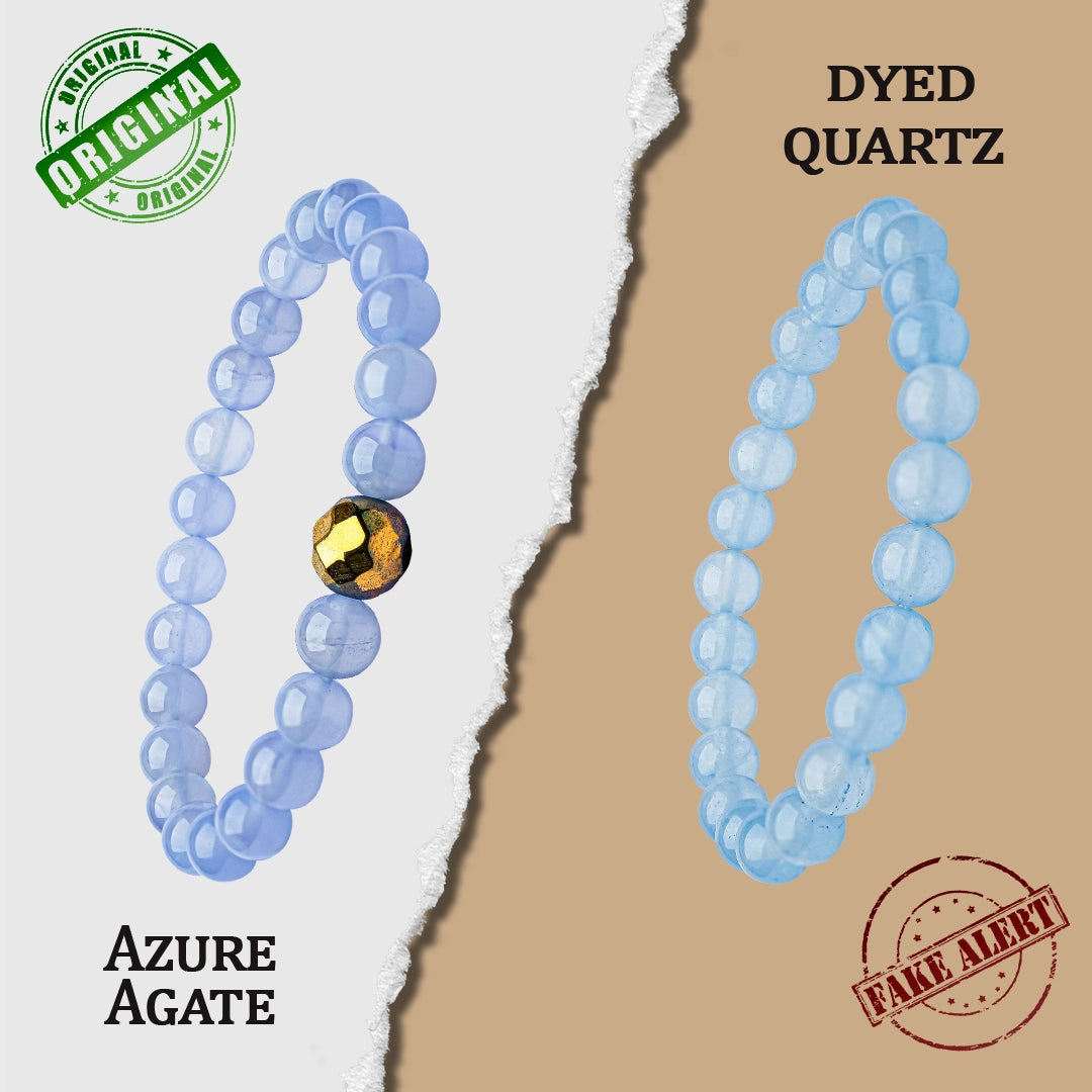 Fake Blue Lace Agate Bracelet