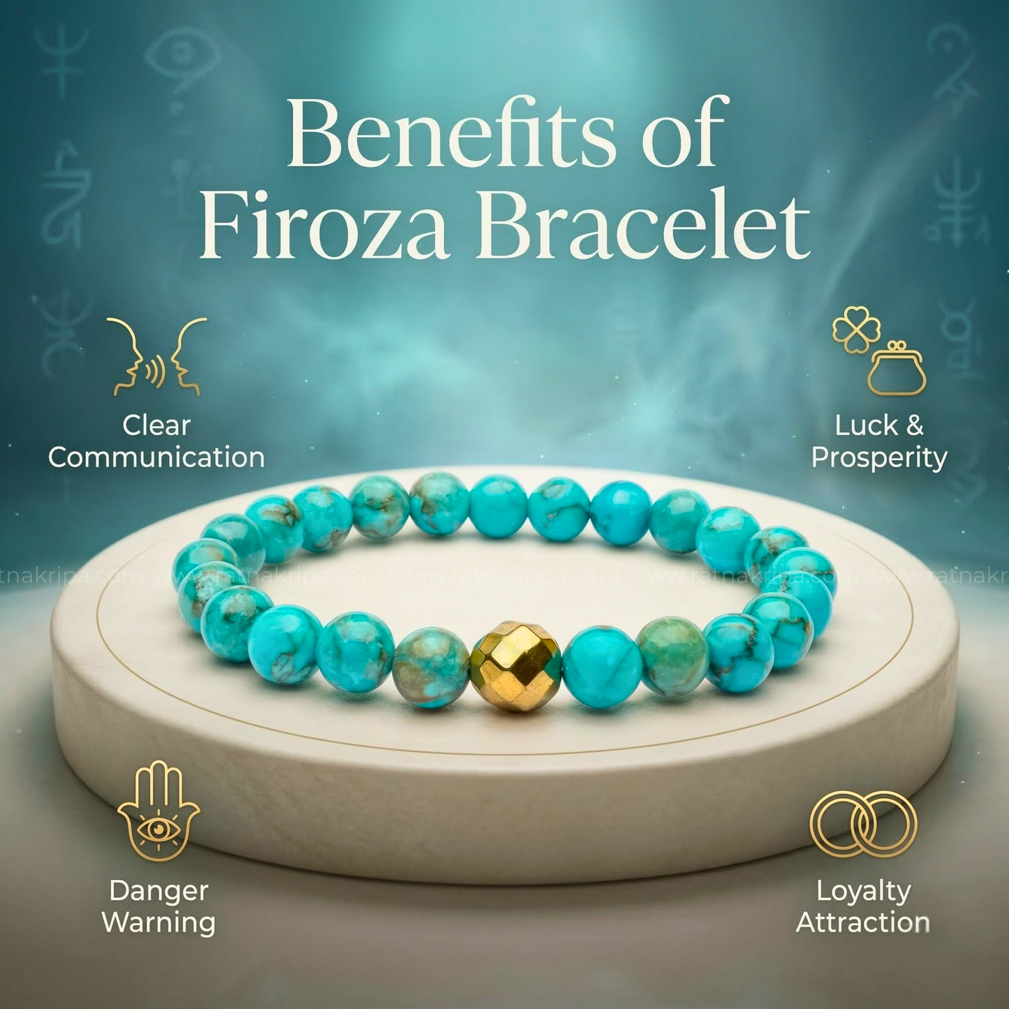 Firoza Bracelet - For Fame and Protection