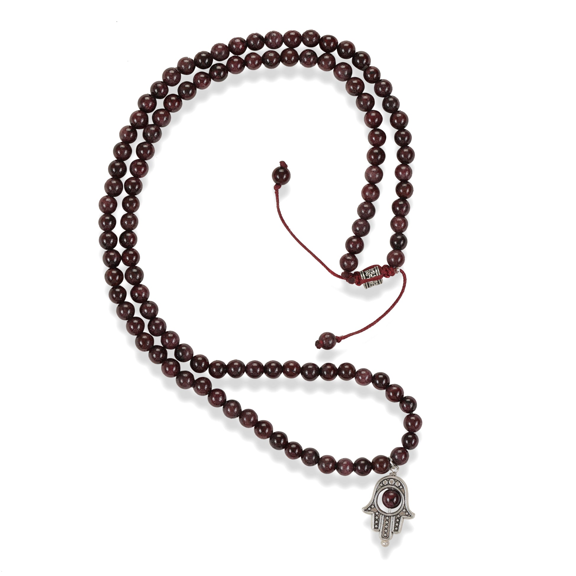 garnet crystal mala