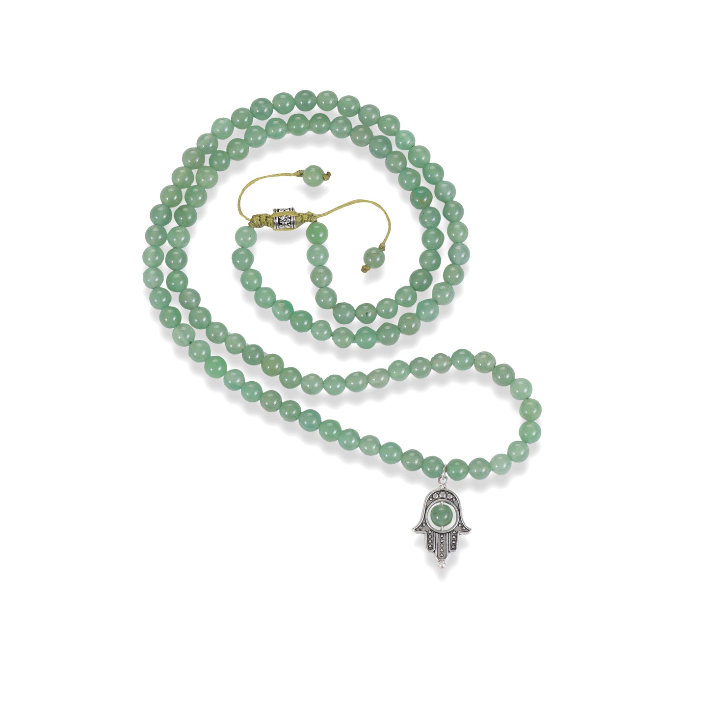 Green Aventurine 108 Beads Mala - Stone of Luck