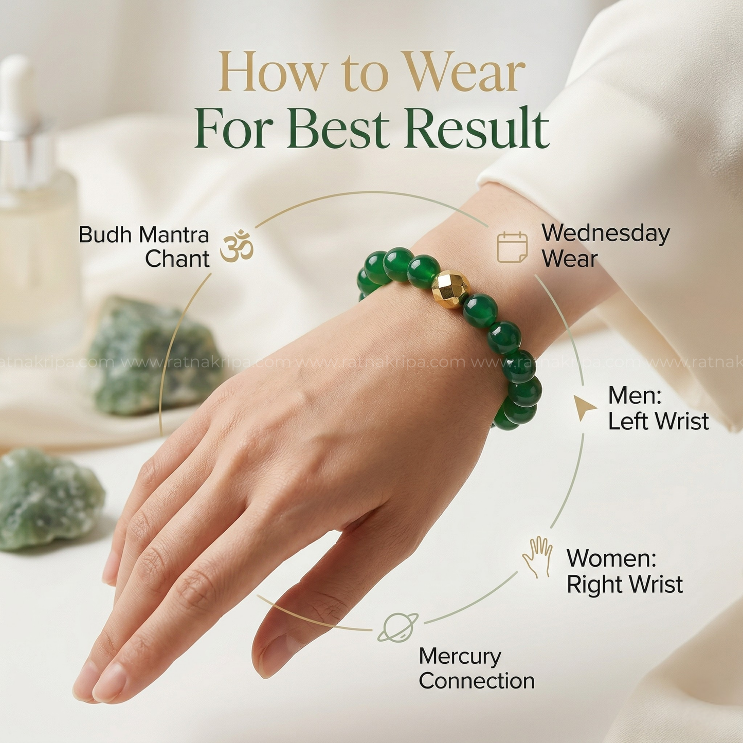 Green Jade Bracelet - For New Start