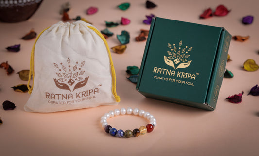 Ratnakripa 7 Chakra Anti Ageing Elastic Bracelet