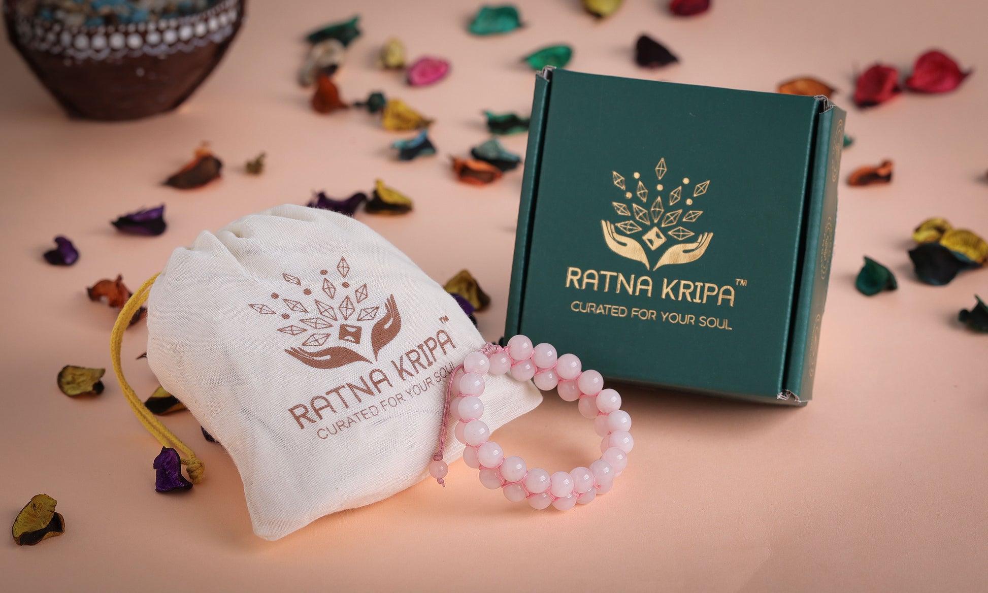 Rose Quartz Double Layred Bracelet