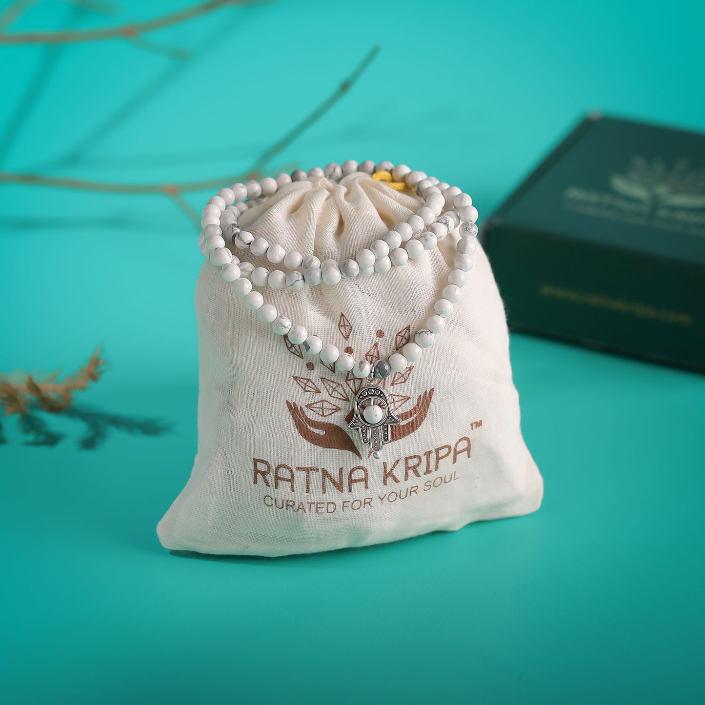 Howlite Mala
