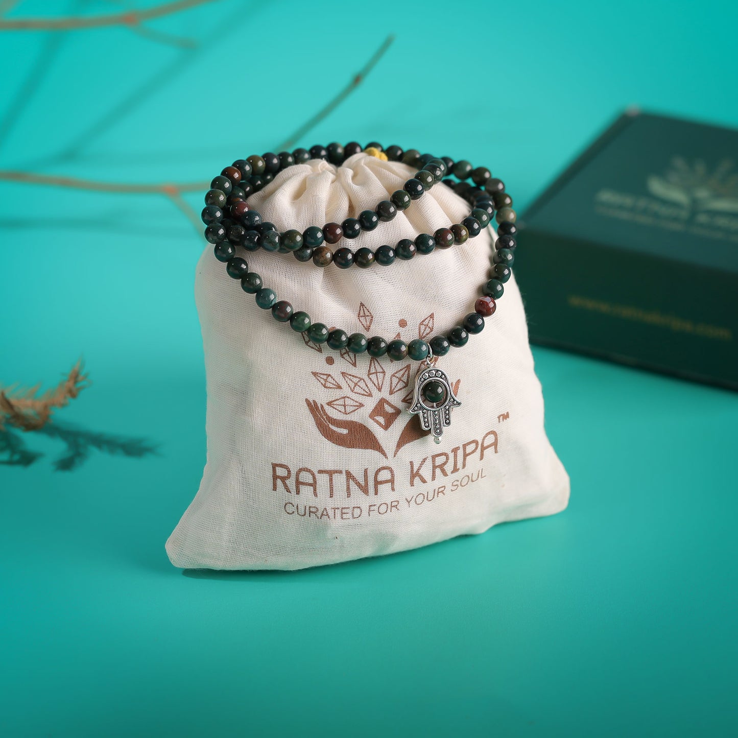Bloodstone 108 Beads Mala - Stone of Vitality
