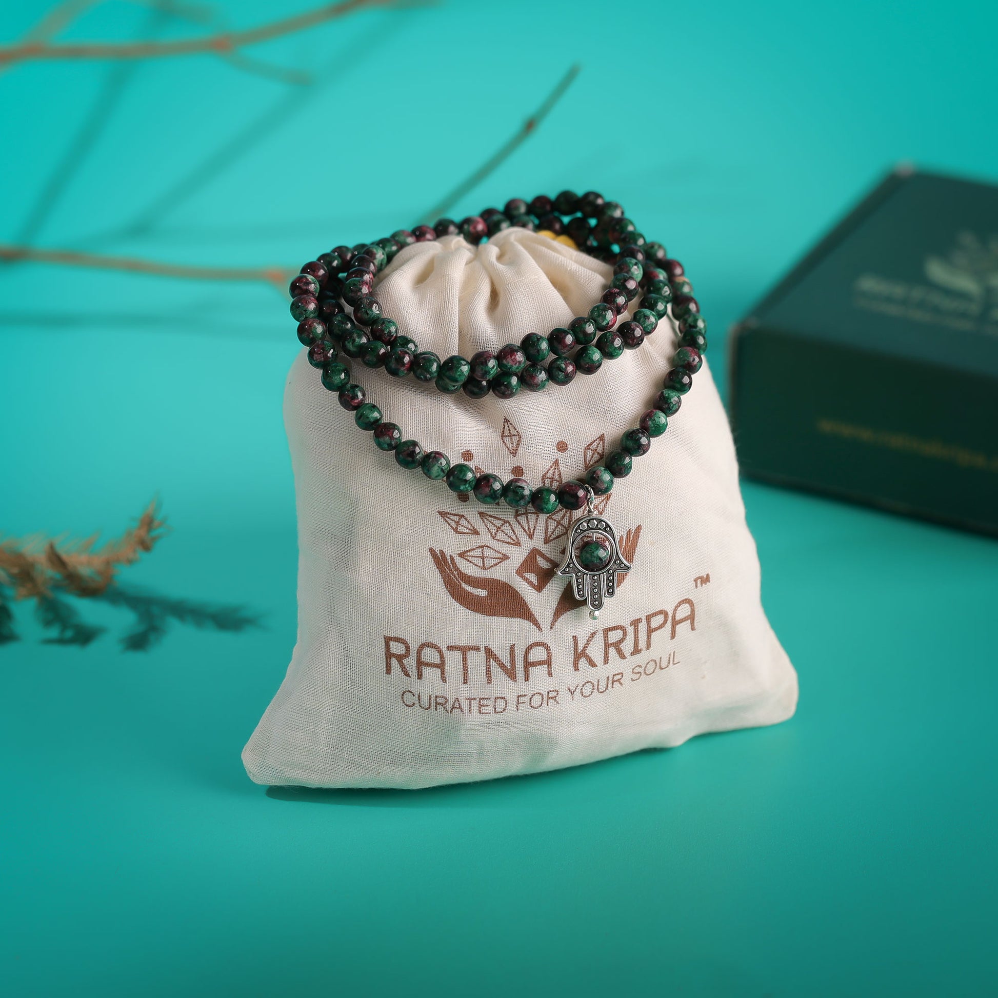 Ruby Zoisite Mala