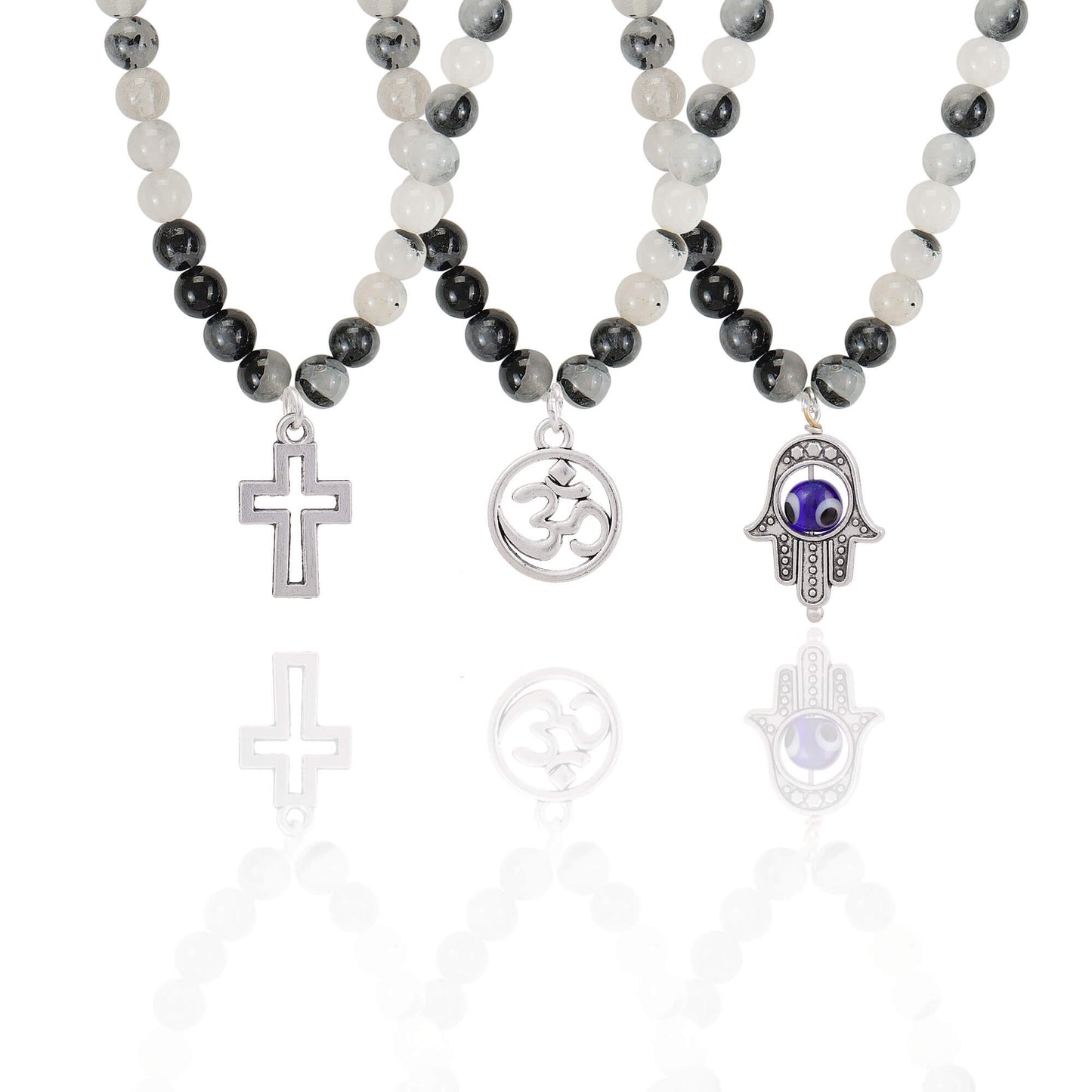 Black Rhutilated Quartz Mala 108 beads