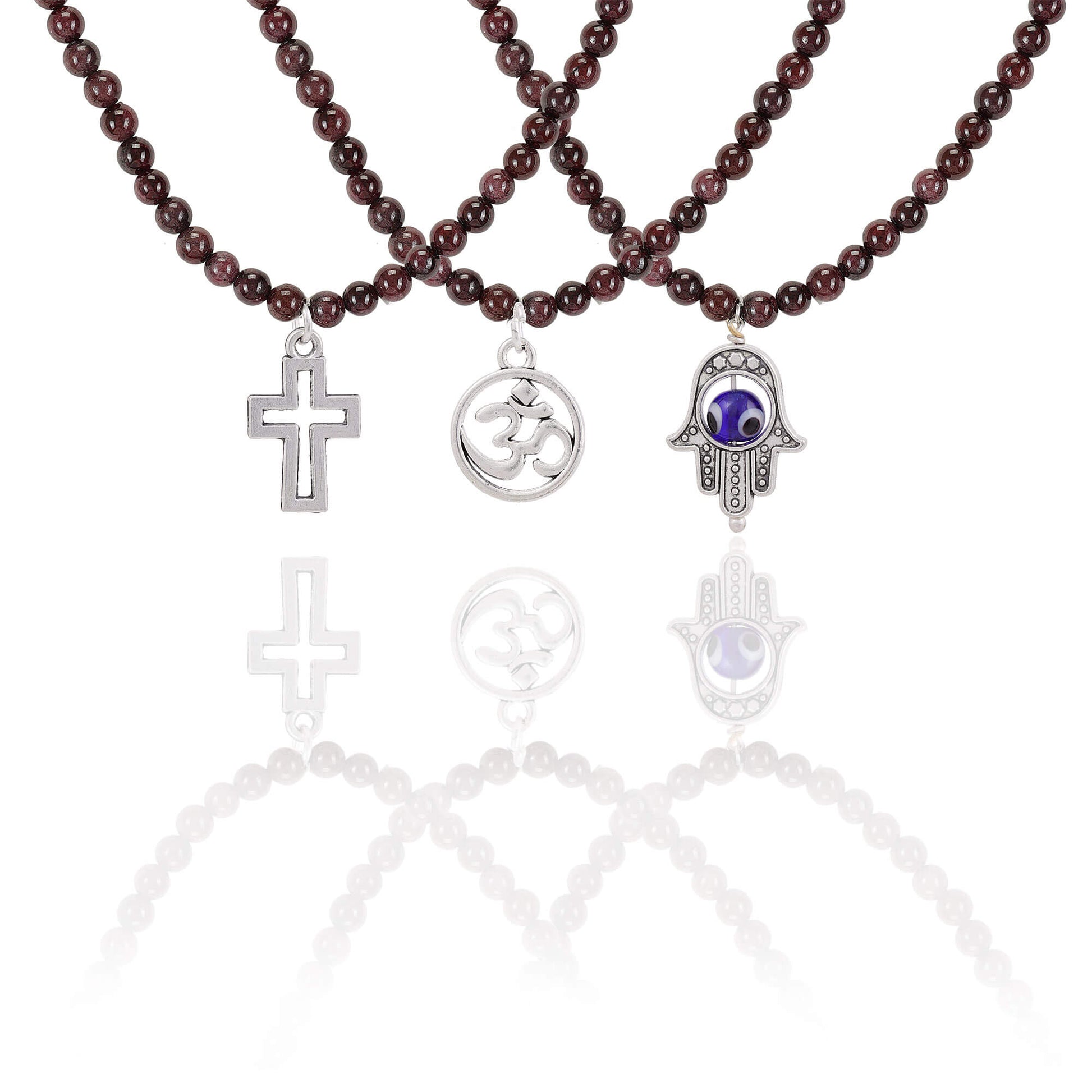 Garnet mala 108 beads