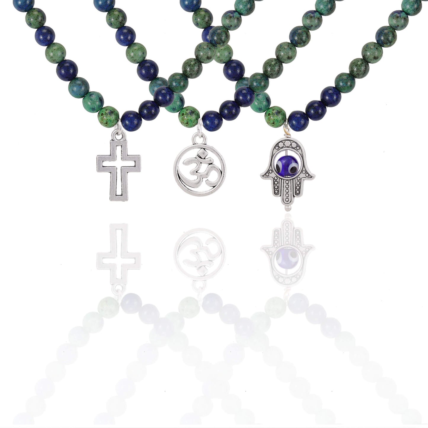 Chrysocolla 108 Beads Mala - Stone for Cleansing