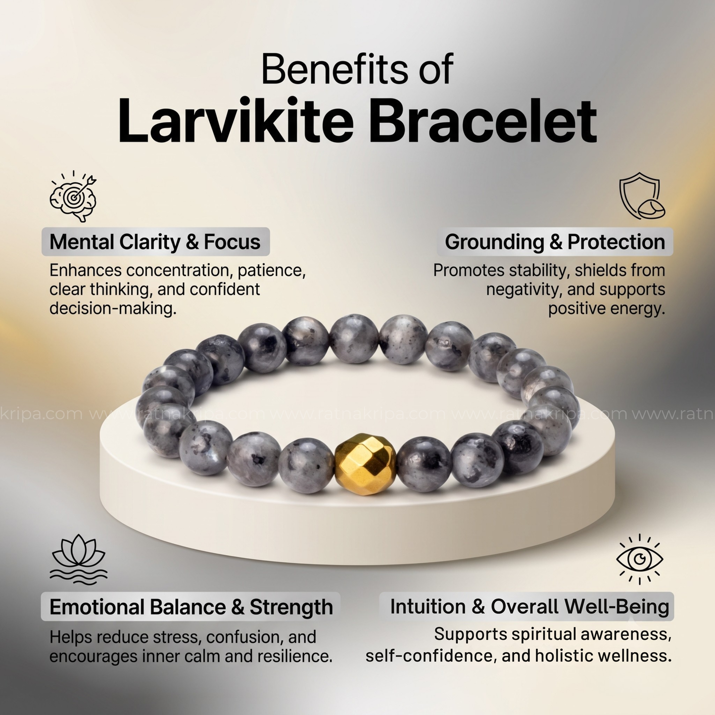 Larvikite Bracelet