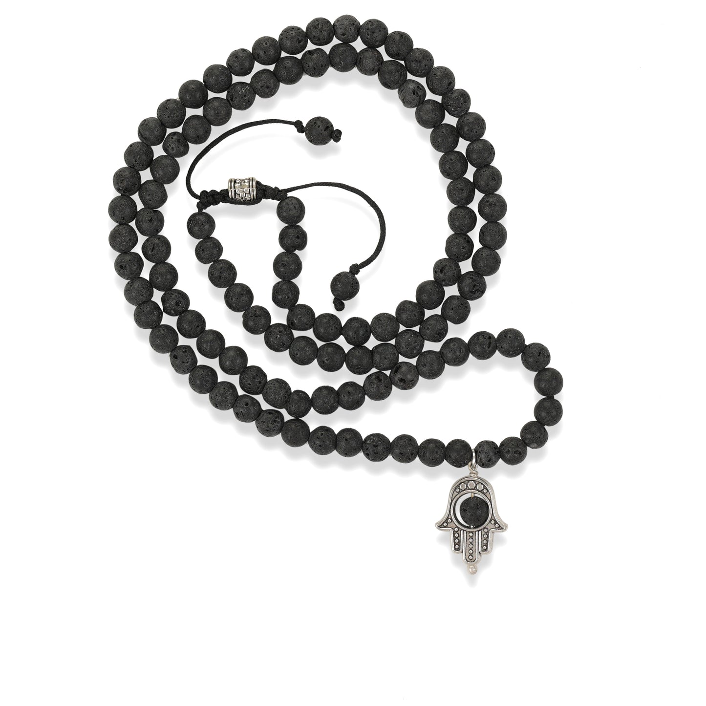 Lava 108 Beads Mala - Stone of Volcano