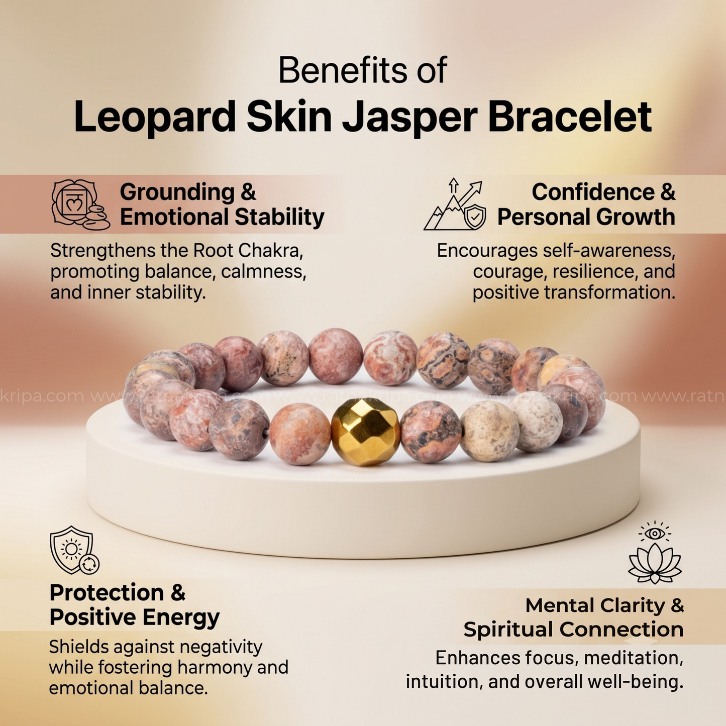 Leopard Skin Jasper Bracelet