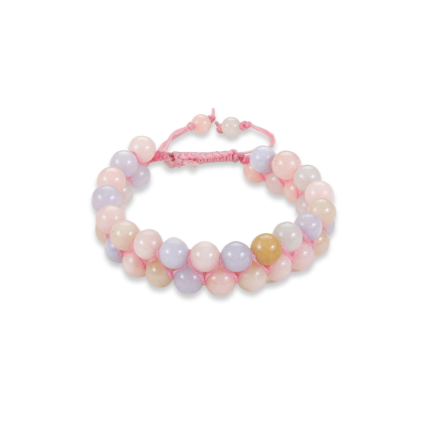 Morganite Double Layered Bracelet - Stone of Compassion