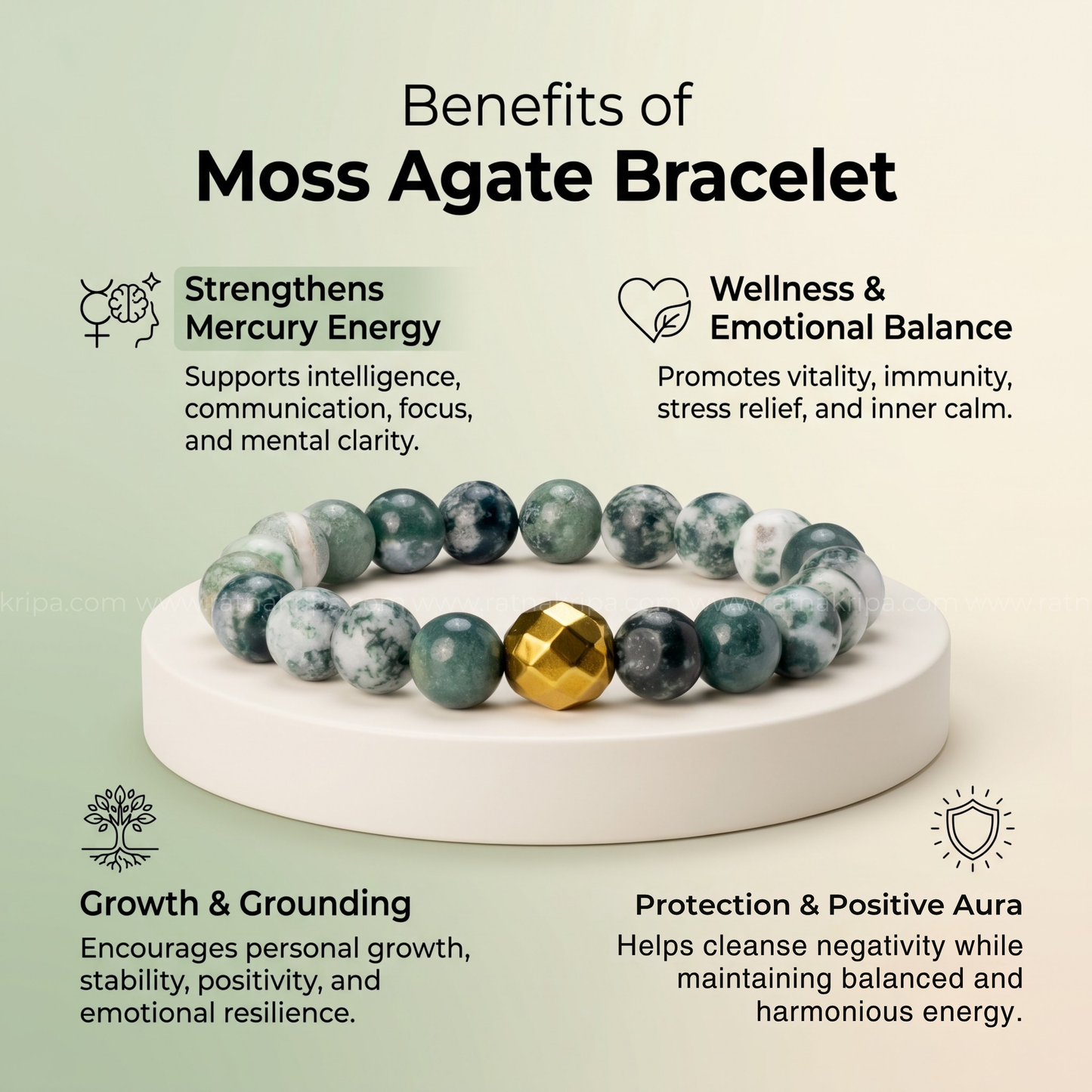 Moss Agate Bracelet