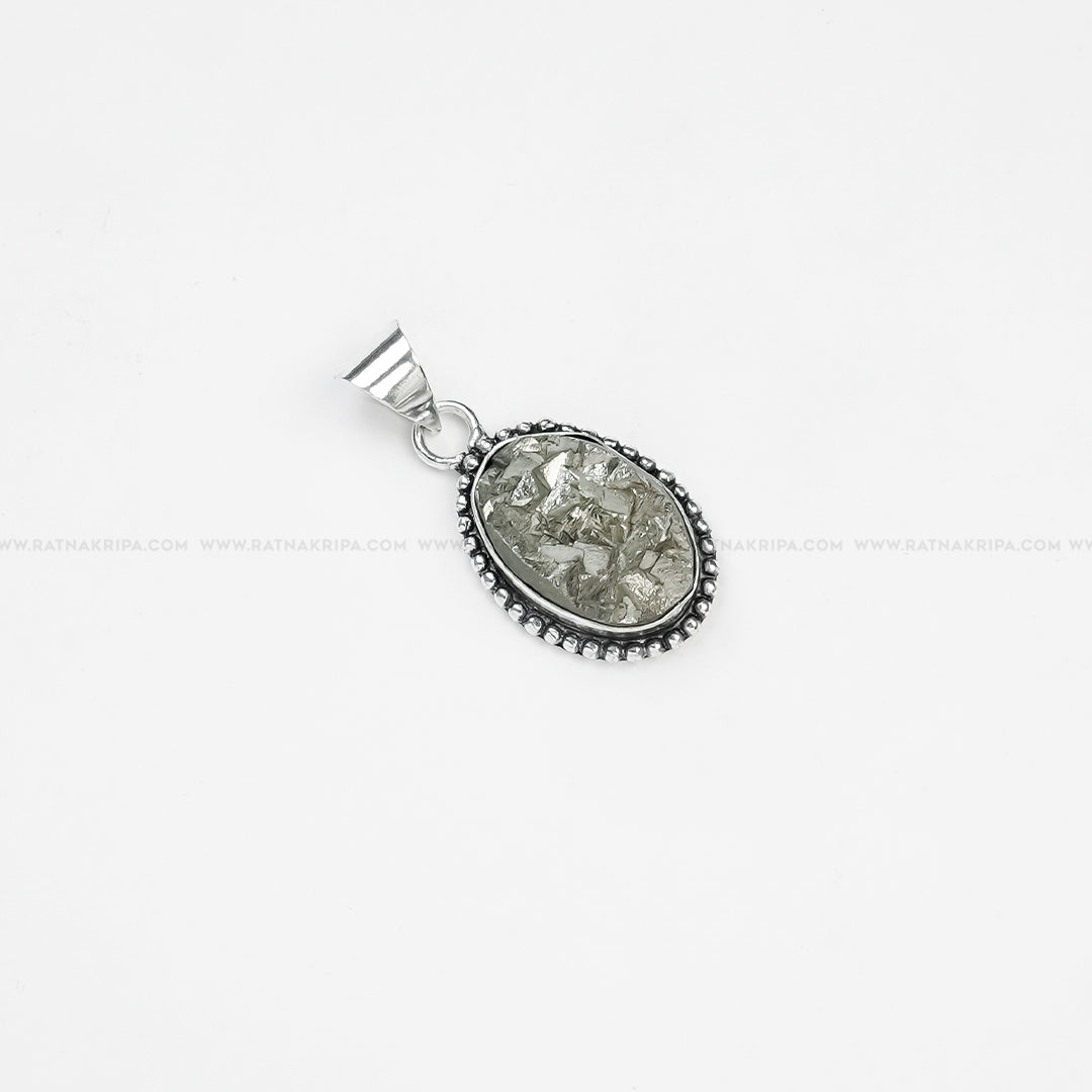 Pyrite Oval Shaped Pendant