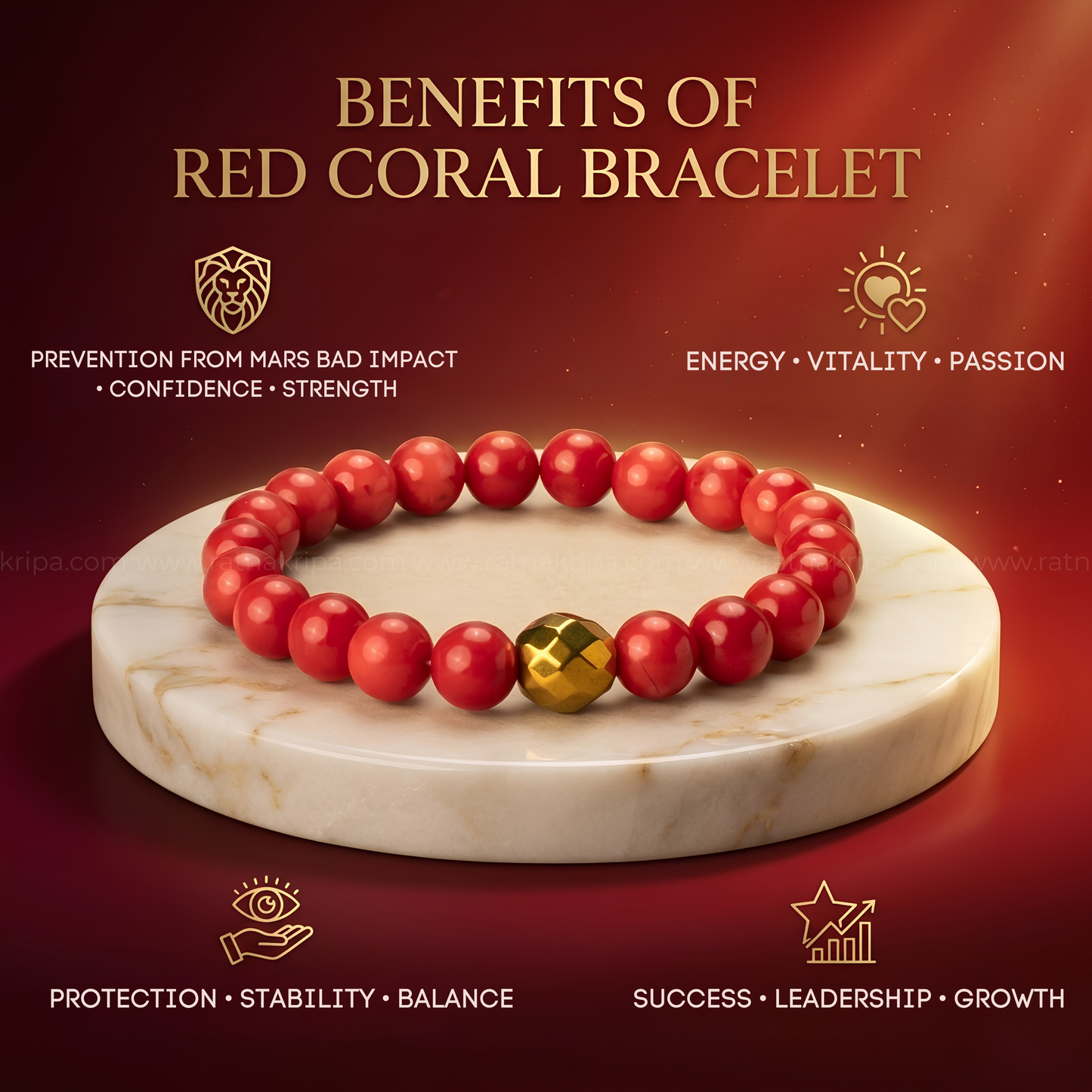 Red Coral Bracelet