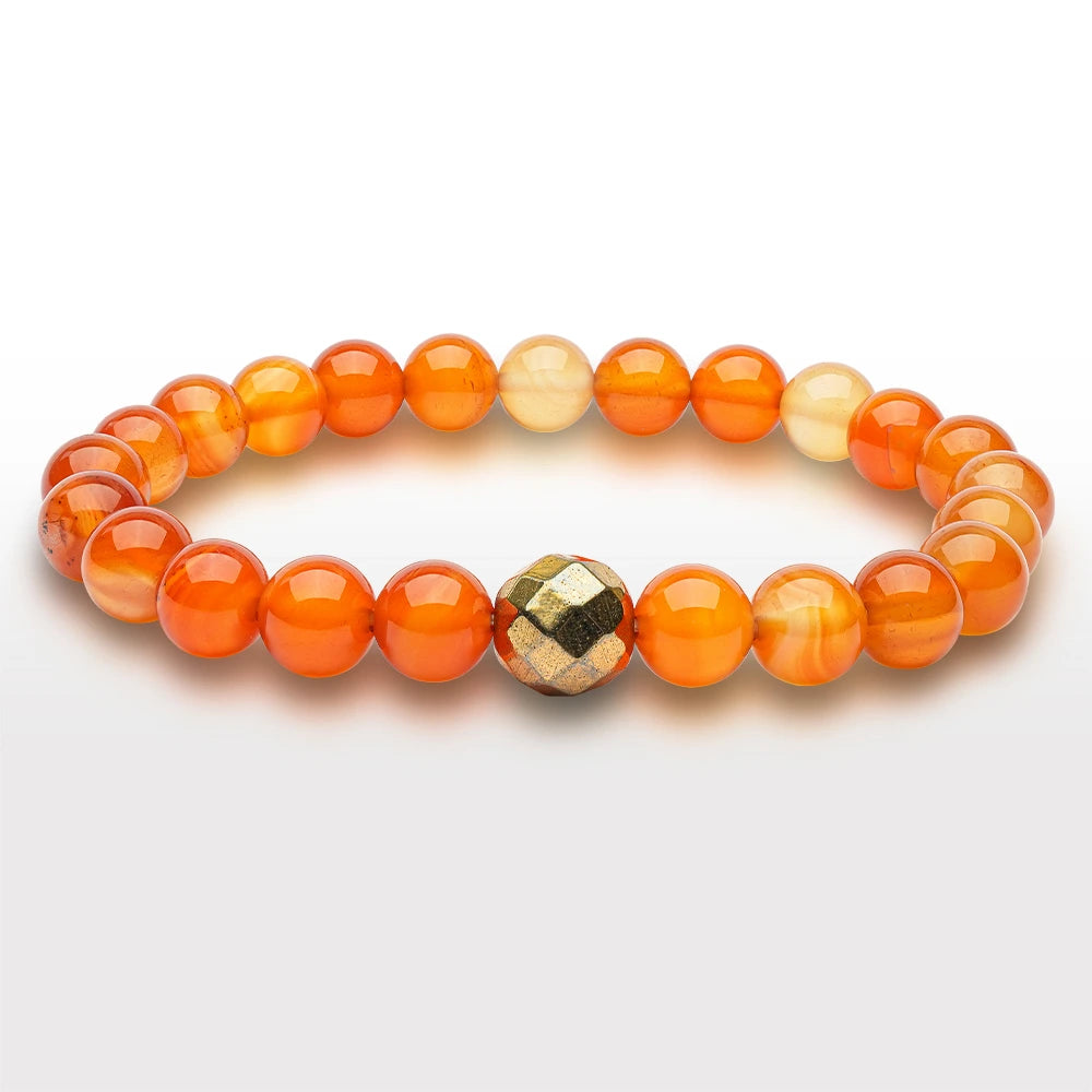 Red Carnelian Bracelet - For Creativity and Confidence