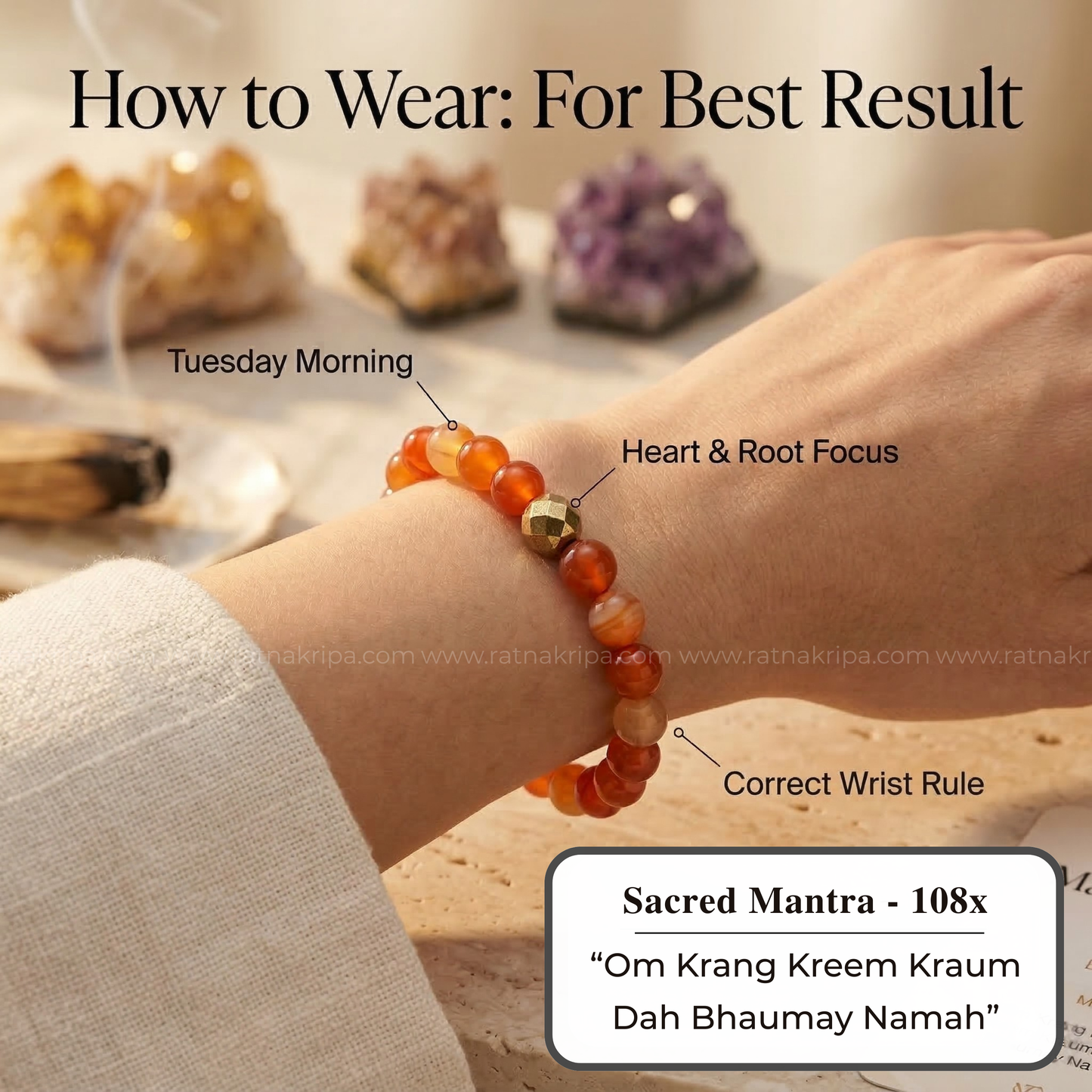 Red Carnelian Bracelet - For Creativity and Confidence