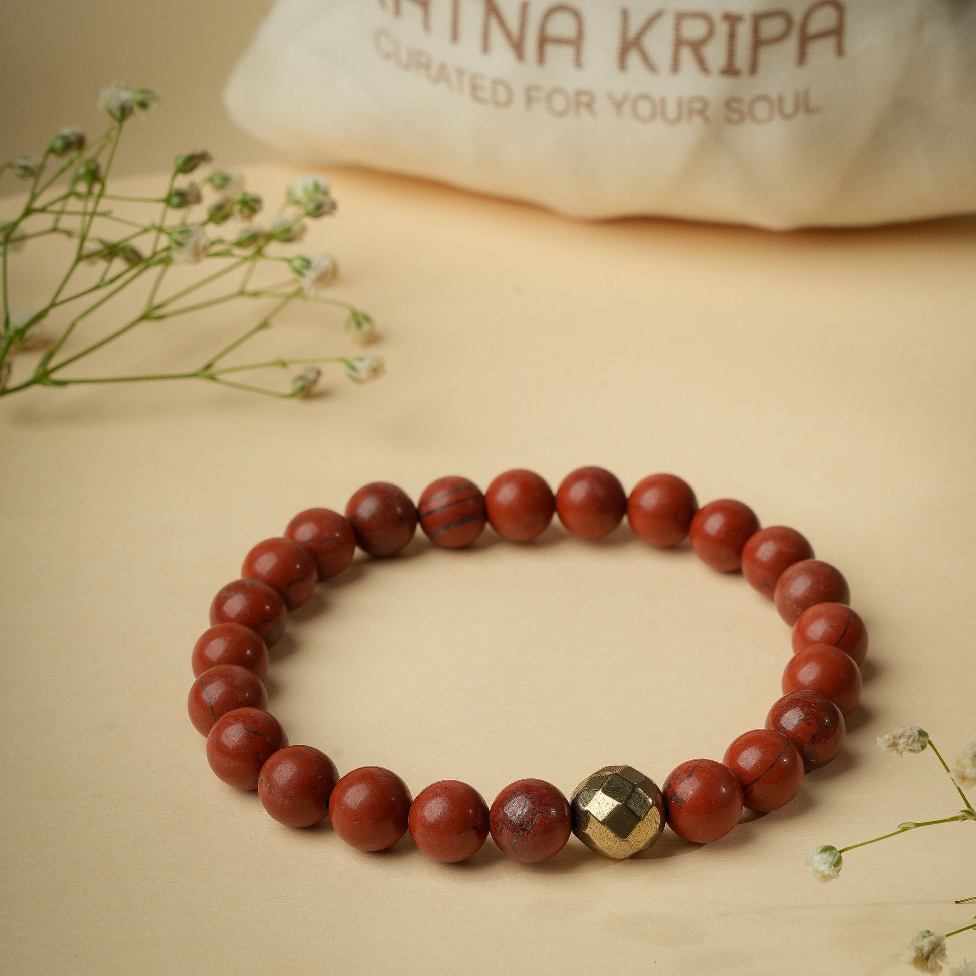 Red Jasper Wristlet