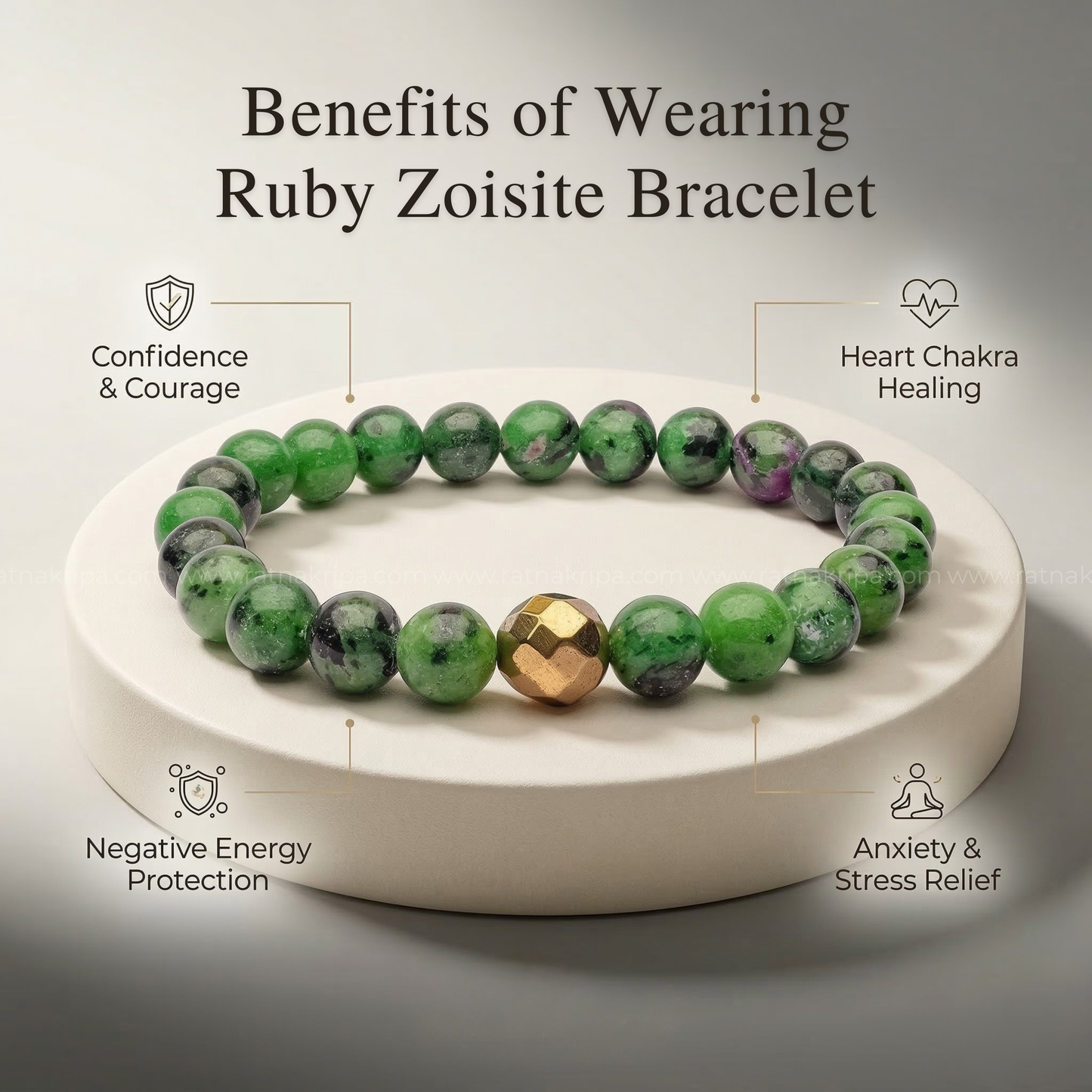 Ruby Zosite Bracelet - For Creativity and Passion
