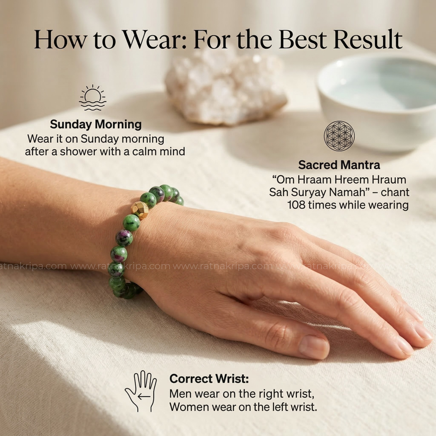 Ruby Zosite Bracelet - For Creativity and Passion