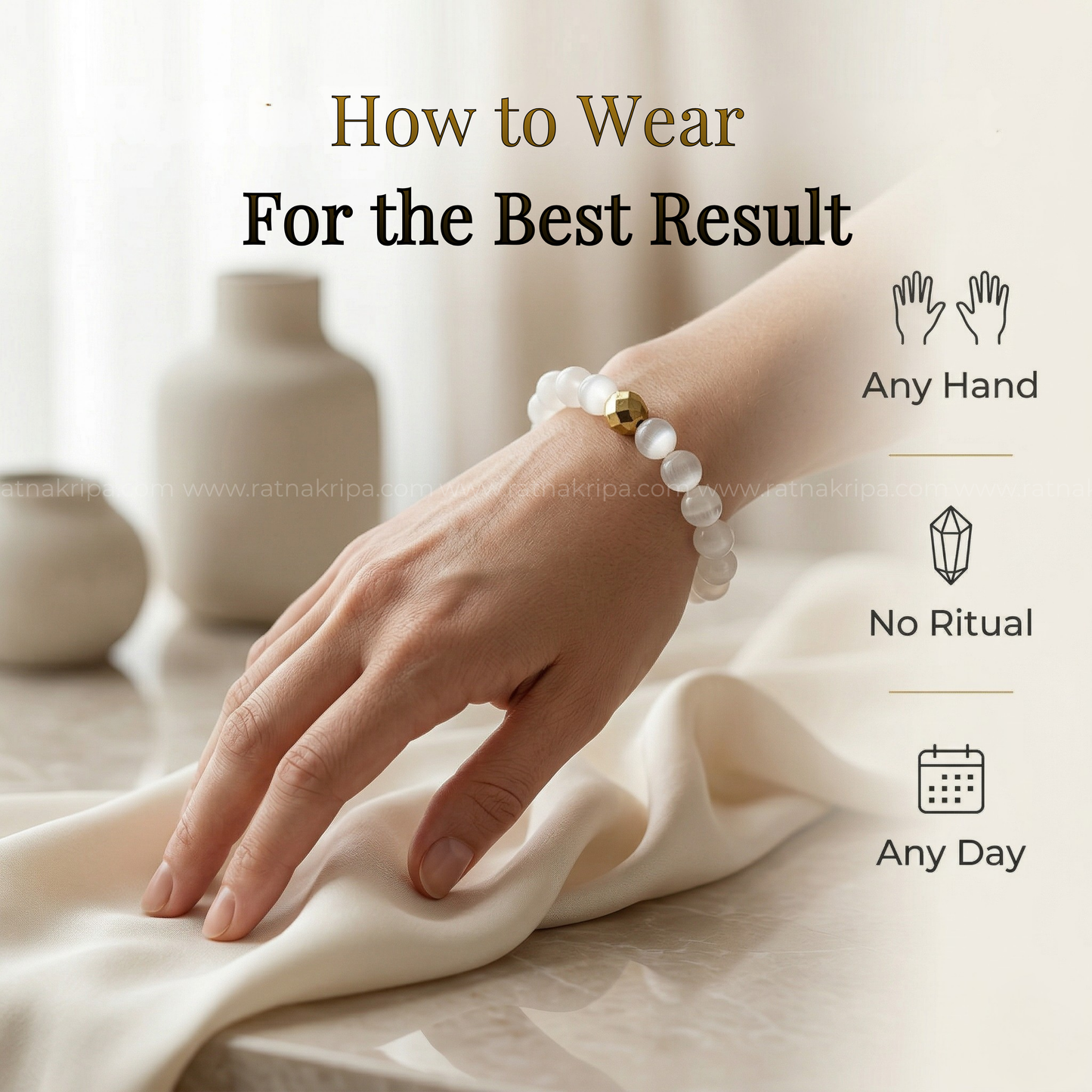 Selenite Bracelet - For Energy Purification