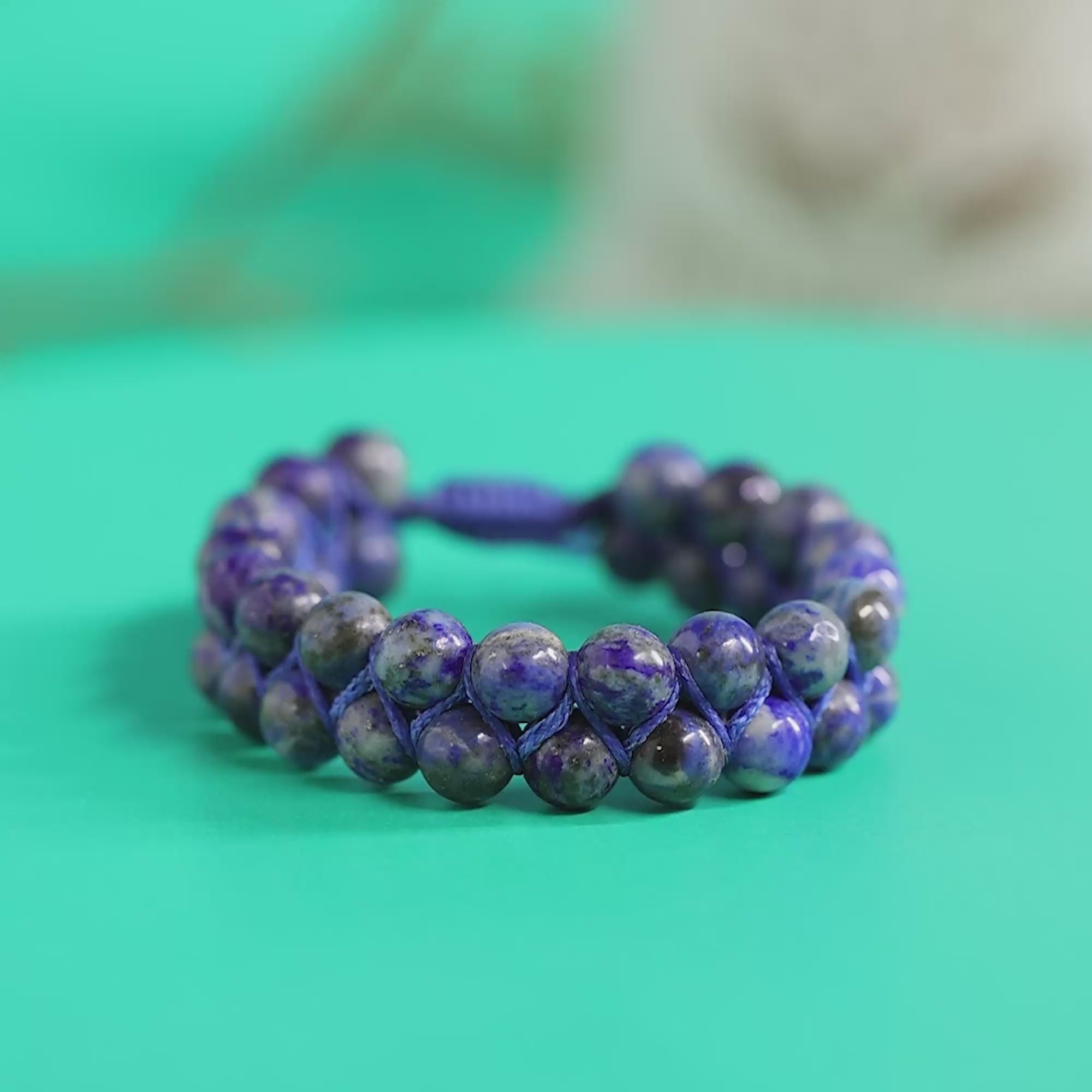 Lapis Lazuli Double Layred Bracelet