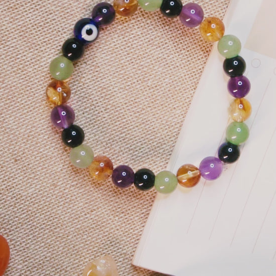Pisces Zodiac Stone Bracelet