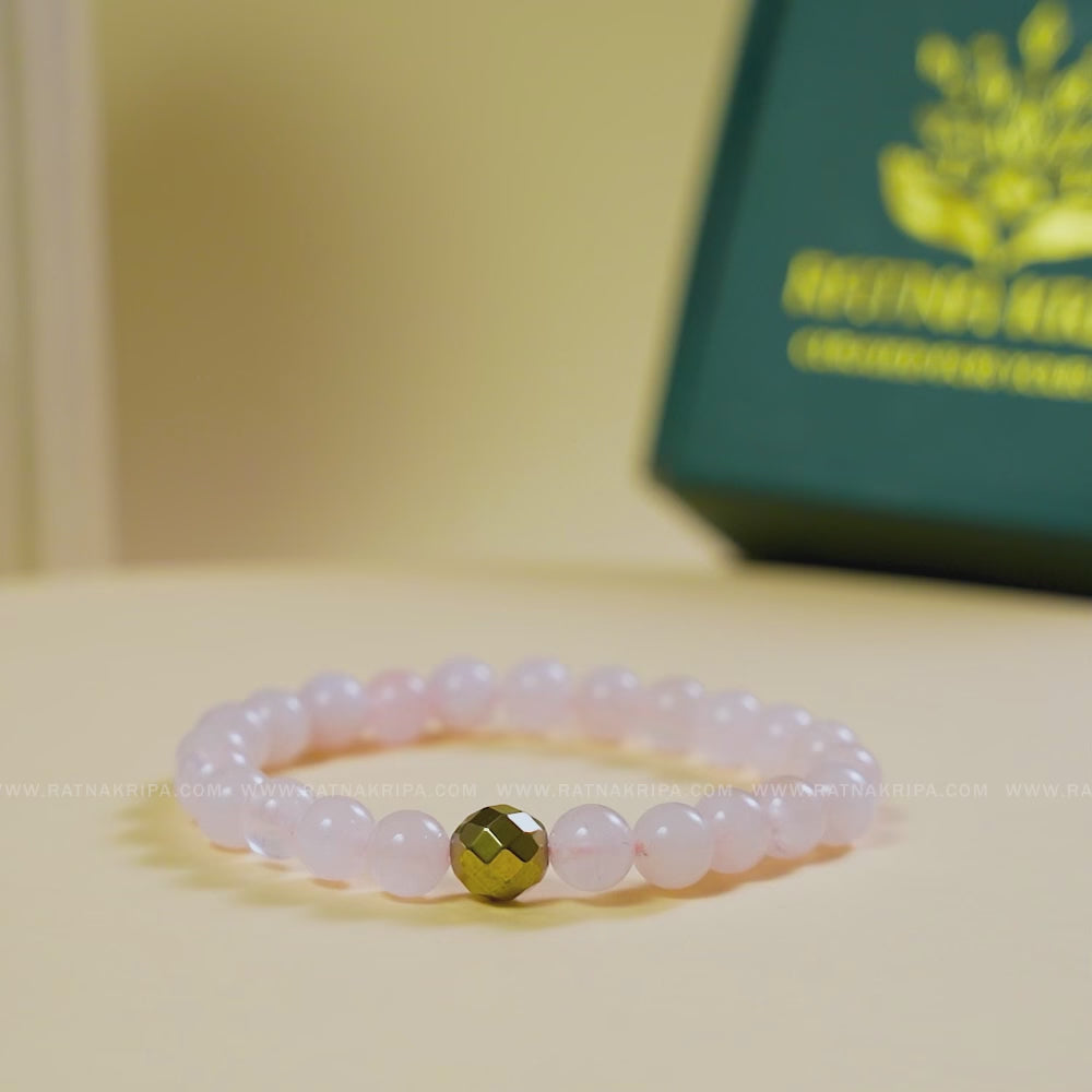 Africa rose quartz Bracelet