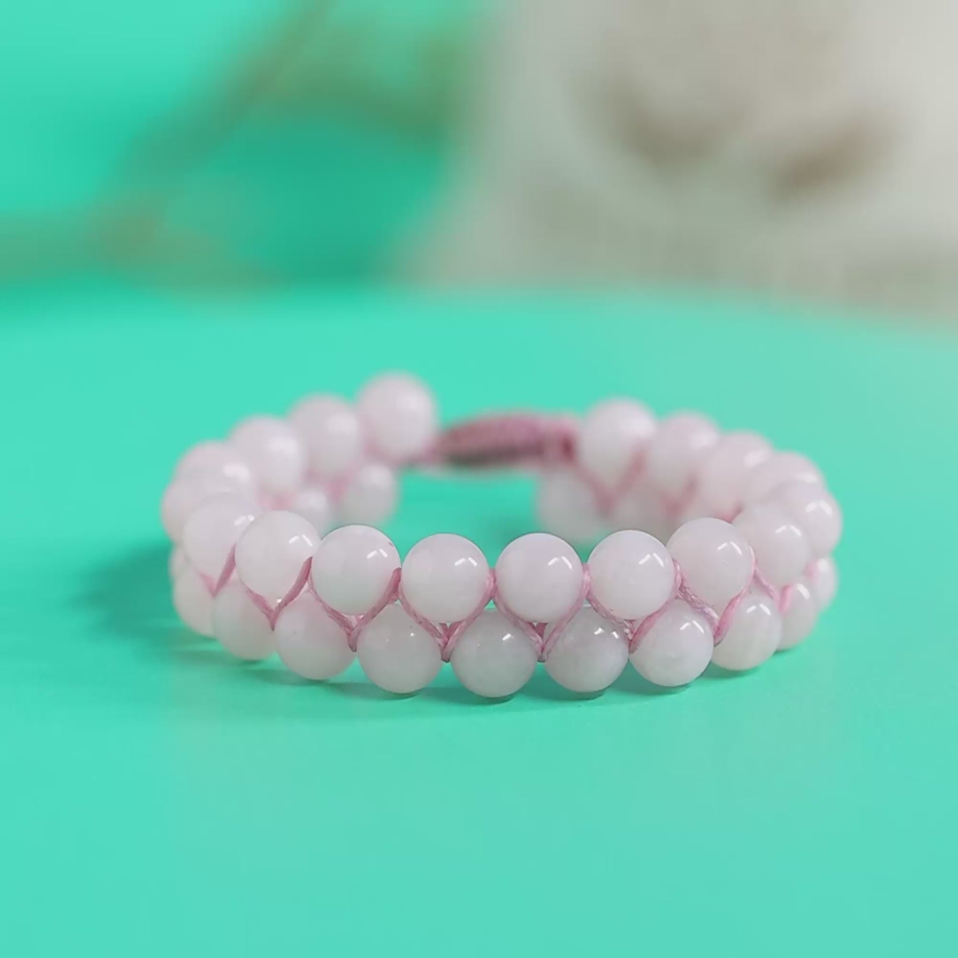 Rose Quartz Double Layred Bracelet