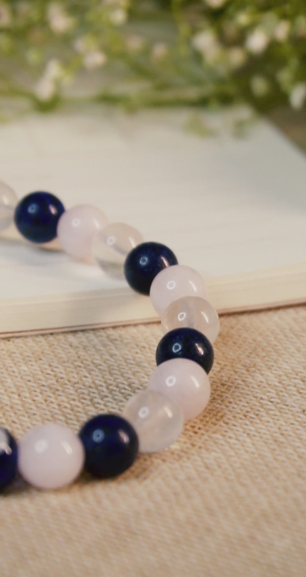 Cancer Zodiac Stone Bracelet